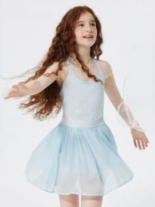 JOLLY BEAN | Summer Round Collar Mesh Girls Dress