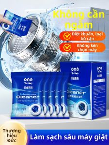 Chất Tẩy Rửa Máy Giặt Lồng Ngang Khử Trùng Tẩy Cáu Mạnh Bằng Oxy