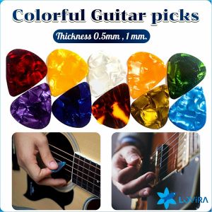 LoviRa 0.5mm & 1mm Guitar Picks: Perfect for Bass, Electric & Acoustic Guitars