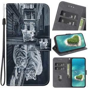 Stand Flip Wallet Case For Samsung Galaxy S25 s23 S24 Ultra S21 s22 S23 S24 s25 FE Plus S25 Edge Cartoon Magnetic Book Cover