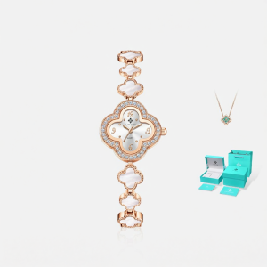 OLEVS | Charming Four-Leaf Clover Watch with Imported Movement