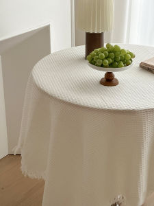 ผ้าคลุมโต๊ะทานอาหารสไตล์ฝรั่งเศส ผ้าฝ้ายลินินสีสันสดใส ตกแต่งสไตล์ญี่ปุ่น ผ้าคลุมโซฟาสไตล์ญี่ปุ่น สไตล์เรียบง่าย สีสันสดใส ลายสก็อต