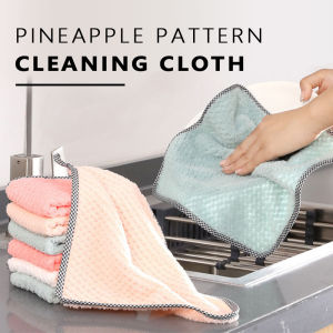 Microfiber Cleaning Cloth - Multipurpose Absorbent Dishwashing Cloth Household Cleaning Rag for Kitchen/Bathroom