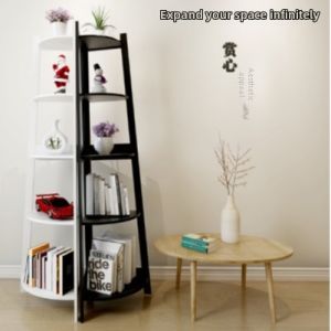 Corner Wooden Multi-tiered Storage Shelf