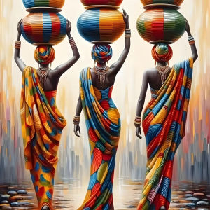 500/1024PCS Jigsaw Puzzle African Women Cultural Pattern Art For Adults Great Weekend Relaxation And Family Fun