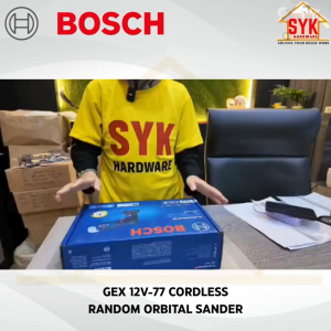 SYK Bosch GEX 12V-77 Cordless Random Orbit Sander Solo Machine Battery Mesin Sander Bateri 0 601 9L2 180