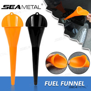 SEAMETAL Refueling Funnel Free Hand Long Mouth Gasoline Engine Oil Fuel Filter Car Motorcycle Special Plastic Funnel