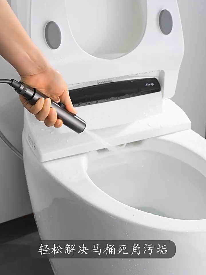 High Pressure Bidet Spray Toilet Set  Flushing Spray Gun Toilet Bathroom Three Control Angle Valve