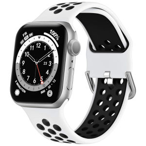 สายรัดสำหรับนาฬิกาแอปเปิ้ลขนาด49มม. 45มม. 44มม. 42มม. 38มม. 41มม. 40มม. สร้อยข้อมือกีฬาซิลิโคน Correa iWatch 9 8 SE 7 6 5 ultra 1 2 49มม.