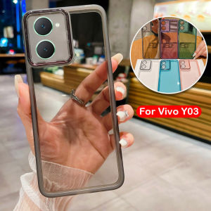 Cho Oppo A5X 5G 4G oppoa5x 2025 Silicone điện thoại trong suốt trường hợp vỏ lưng chống sốc máy ảnh mạ điện ống kính bảo vệ Trong Suốt Mềm vỏ