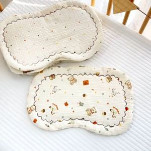 Baby Incoming Newborn Cotton Muslin Head Support Pad | Near-Flat Baby Head Rest | Infant Pillow Mat