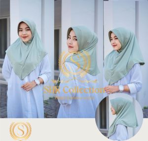 Hijab Bergo Size M/ Hijab Sport M Jait Tepi Rapih