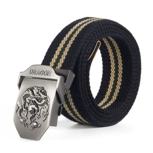 Tactical Dragon brand mens belt smooth buckle canvas belt casual work pants belt version trendy male student youth outdo