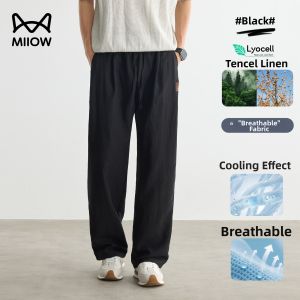 MiiOW | Summer Thin Straight Leg Tencel Mens Pants