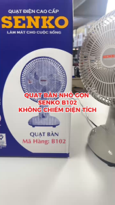 Quạt Bàn Mini Senko B102Cao 40cmCông Suất 28W3 Cánh Đường Kính 20cm- Giao màu ngẫu nhiên - Hàng Chính Hãng