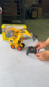 Toykidsshop รถแมคโครบังคับมีสาย รถแมคโครเด็ก ของเล่น ตักดิน/ขุดดิน No.09141