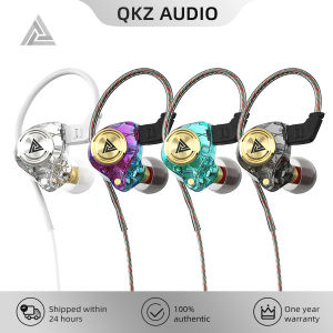 Original QKZ AK3 FiLe Wired Earphone With Microphone HiFi Music Monitor Bass Headphones Noise Cancelling Headset For Sport Gaming Earbuds