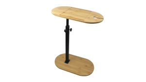 2/3 Layer Side Table Organizer Rack Wood Bamboo Bathtub Tray Table with Adjustable Height Liftable Freestanding Bathroom Organizer Shelf Bath Home Spa Tray Caddy for Tub Against Wall Bathtub Bed Sofa Couch