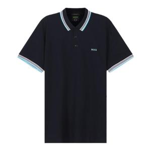 Green Cotton Short Sleeve Polo Shirt