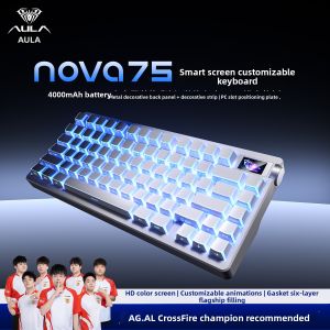AULA | Tri-Mode Mechanical Keyboard nova 75 Keys