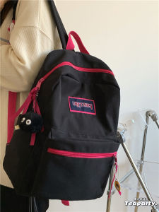 Niche Style Vintage Street Shot Fluorescent Green Schoolbag Female Ins Style Junior High School Student Student Backpack Versatile Backpack Tide