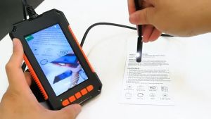 8mm Single Lens Industrial Endoscope 1080P 4.3inch IPS LCD Digital Inspection Camera With 8 LED For Car Sewer Checking