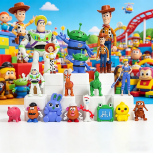 Bandai | Popular Random 1-24PCS Toy Story Blind Box Anime Woody Jessie Figure Cute Doll Model Statue Collectible Toy Birthday Gift for 