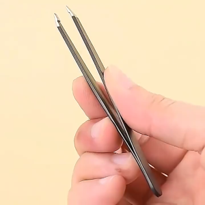 4 PCS Eyebrow Tweezers Set Stainless Steel Slant Pointed Precision Hair Removal Makeup Tool Eyebrow Pinch Pliers