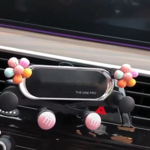 Giá đỡ điện thoại Ô tô hoạt hình dễ thương kẹp cửa gió điều hòa