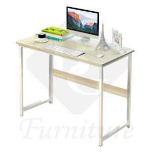 359บาท BG Furniture โต๊ะทำงาน 45 x 100 x 72 ซม. โต๊ะคอม โต๊ะคอมพิวเตอร์ โต๊ะวางคอมพิวเตอร์ โต๊ะไม้ พร้อมชั้นวางหนังสือ รุ่น 1701A