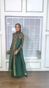 Abiyyuco TA9028 | Gamis Abaya Turkey Sultan Terbaru 2023