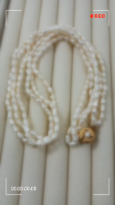 [ Woosilver ] Vòng Cổ Trai Gạo 3 Dây - Secondhand - NTG42