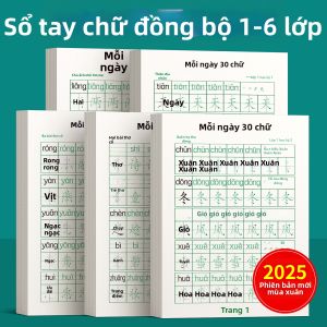 GEXINGYUE | Sách Luyện Viết Hàng Ngày 30 Từ Đồng Bộ Ma Trận Chấm Điều Khiển Bút Luyện Thư Pháp