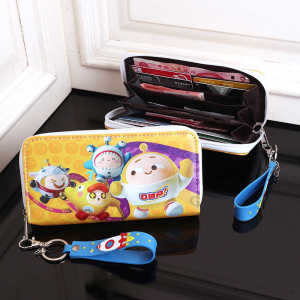 การ์ตูน เกม Egg Party กระเป๋าสตางค์ใบยาวสําหรับเด็กชายและเด็กหญิงกระเป๋าถือหลายช่องความจุขนาดใหญ่สําหรับเด็ก เรียบหรู ดีไซน์