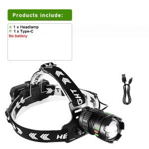 NEW Most Powerful LED Headlights 680000000LM Strong Light Headlamp Long Range 5000M Head Torch Rechargeable Head Flashlight
