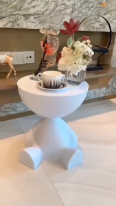 HT โต๊ะกาแฟ / โต๊ะข้าง สไตล์มินิมอลโมเดิร์น วัสดุพีอี ใช้ได้ที่ระเบียง/ห้องนั่งเล่น/ข้างเตียง รับประกันคืนเงินหากสินค้าเสียหาย