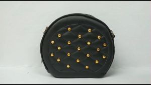Tas selempang wanita sling bag bulat tas mini kulit sintetis sling bag korea tas trendy fashion
