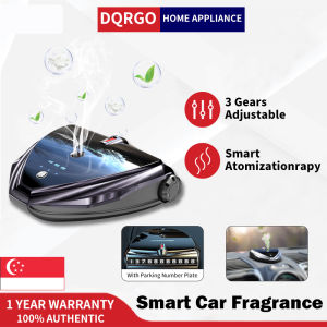 DQRGO [SG Stock] Car Aromatherapy Car Air Freshener and Perfume with Parking Number Plate Smart Atomization Car Aroma Diffuser Purifiers For Car Interior Accessories Car Fragrance