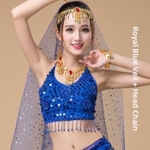 Belly Dance Performance Costume Set Xinjiang Dance Face Covering Shawl Ethnic Style Veil Shawl Headwear Accessories TW-697
