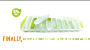 【Fast-selling】 Ice Cube Tray Bottle Ice Trays Bottom Silicone Reusable Long Ice Cube Mold With Lid Ideal For Sports Water Bottles Jugs