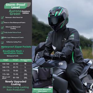 ZHENGYU | Rainproof Motorcycle Rain Suit Separate Piece Set for Food Delivery Riders