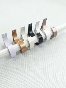 1 CÁI Giá Đỡ Thanh Treo Rèm Đôi Bằng Hợp Kim Nhôm Giá Đỡ Gắn Trần Cho Phần Cứng Trang Trí Cửa Sổ