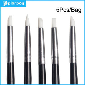 PIORPOY Dental Silicone Shaping Pen 5Pcs Dentistry Composite Cement Porcelain Teeth Elastic Interdental Brush Line Tool Shaping