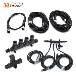 NMEA 2000 สายเคเบิลอะแดปเตอร์ Marine เรือ NMEA 2000 Starter Kit T-type 5PIN Connector อะแดปเตอร์สาย 0.5M 1M 2M 3M 4M ความยาวสายไฟ