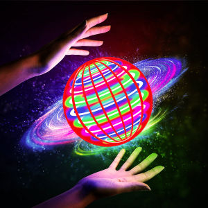 Flying Ball Automatic Spinning Ball LED Dazzling Lights Floating Magic Fan UFO Flying Machine Toy Gift Game Sports Ball