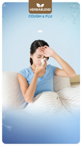 HERBABLEND COUGH & FLU SIRUP HERBAL- 100ML - UNTUK FLU DAN BATUK DENGAN HABBATUSSAUDAH