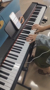 KAWES Piano Keyboard 88 Keys Wooden Electric Piano Semi Weighted Digital for Beginner& Professional  Standard 22mm MIDI Keyboard