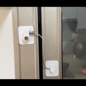 Child Safety Cupboard Lock with Key Cabinet Lock Refrigerator Limit Lock for Children and Adults