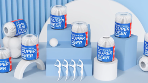Super Deer Dental Floss BPA-Free Eco-Friendly Double Line  Nylon Dental Floss Picks Variety Pack with 50/100 Pieces