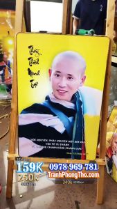Tranh Thầy MINH TUỆ treo tường Khung ảnh thầy Minh Tuệ tráng gương treo tường bản giới hạn 04012025